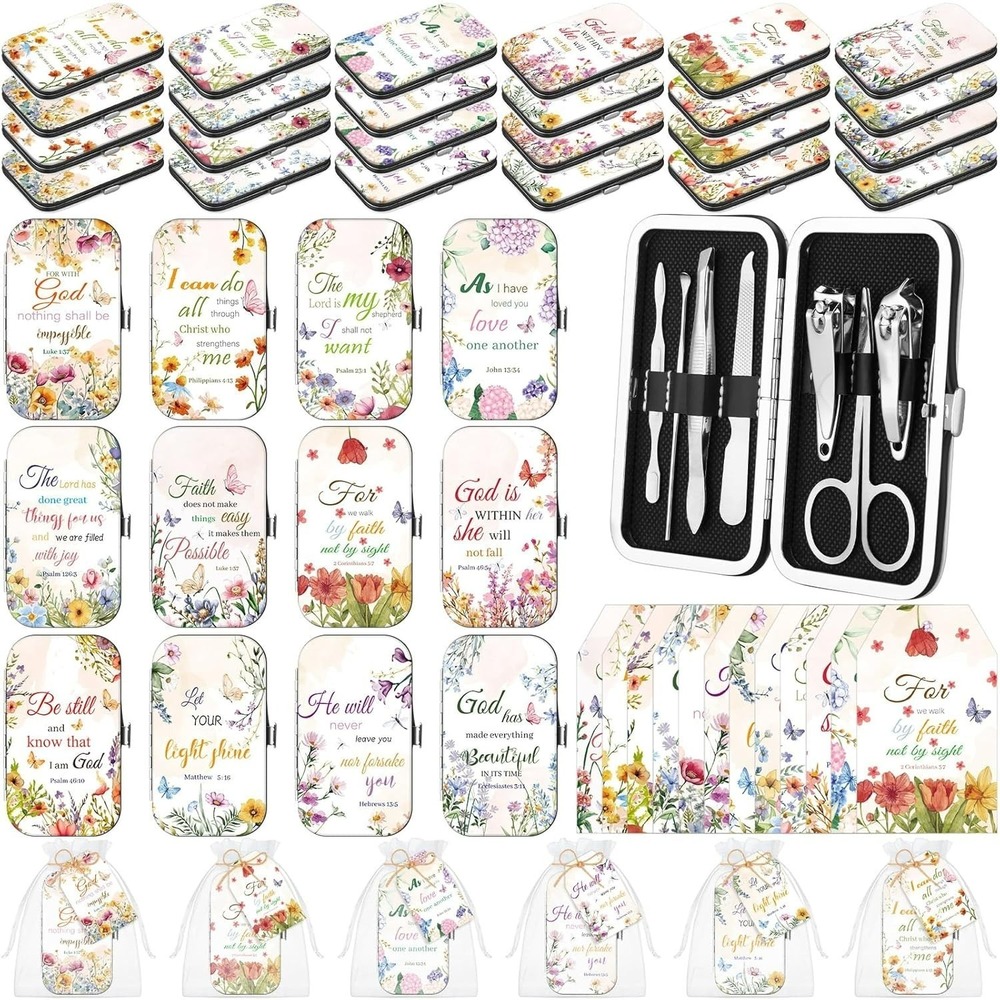One Pc Random Design Manicure Gift Sets Stainless Steel Nail Clipper Set w/ Card